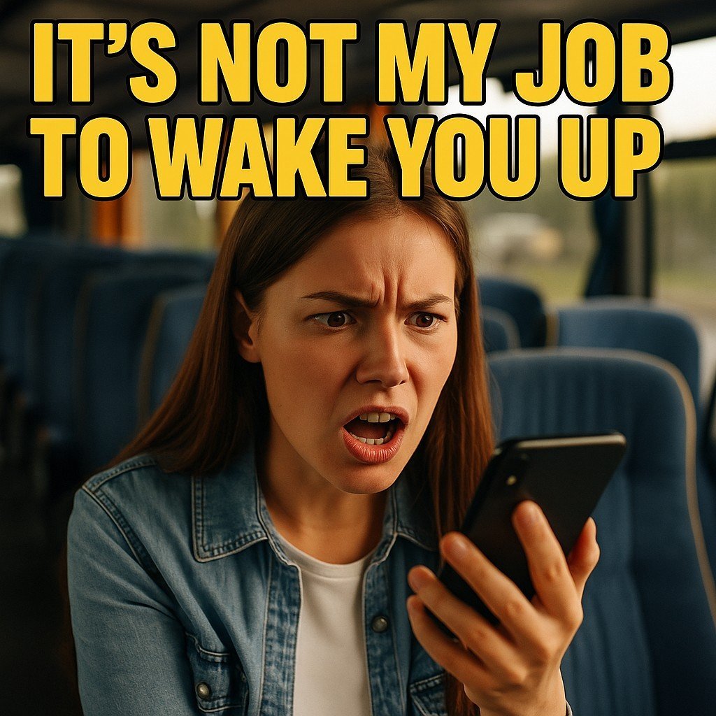 tour guide leaves tourist behind